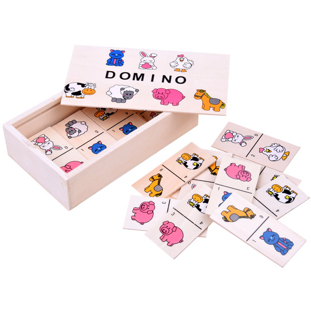 	Mäng domino loomapiltidega	