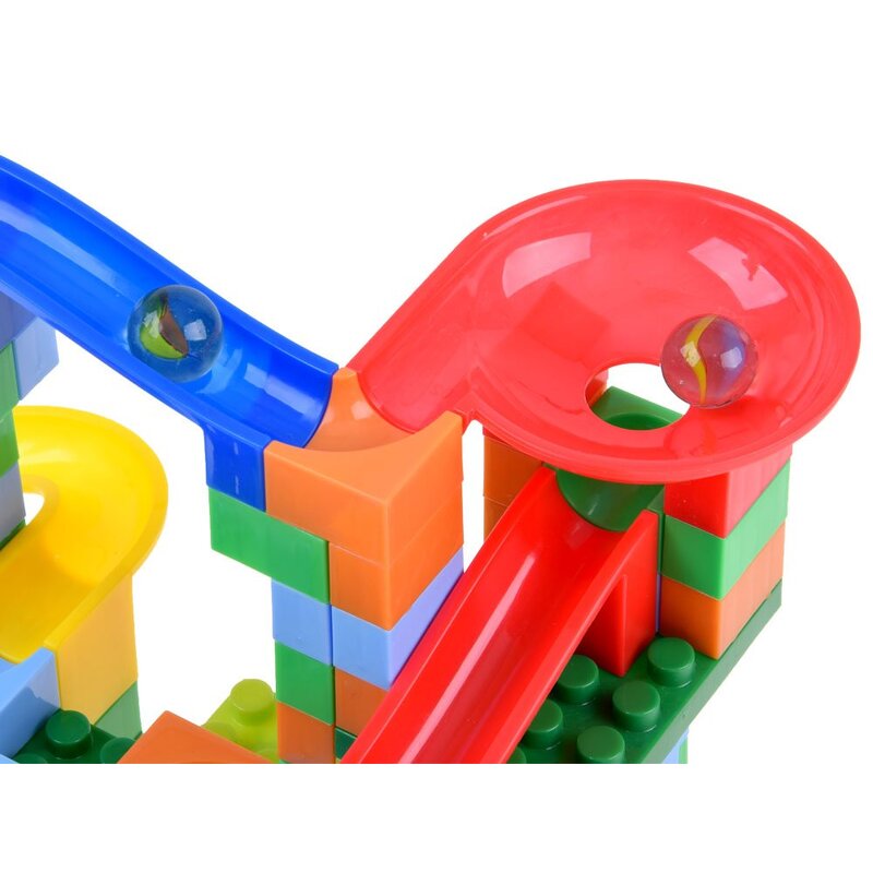 Värvilised klotsid Track Maze Toy Bricks, 152 detaili