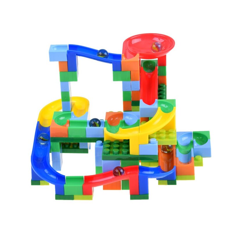 Värvilised klotsid Track Maze Toy Bricks, 152 detaili