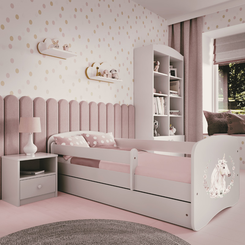 Voodi Babydreams, valge, 140x70, sahtliga