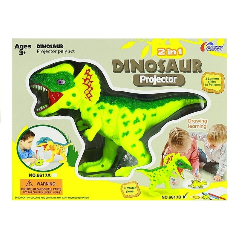 Projektor Dinosaurus viltpliiatsitega