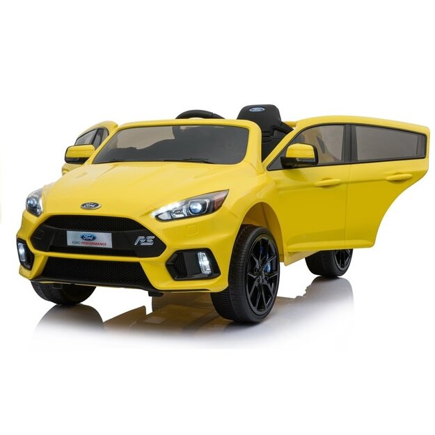 Ford Focus RS, ühekohaline elektriauto lastele, kollane