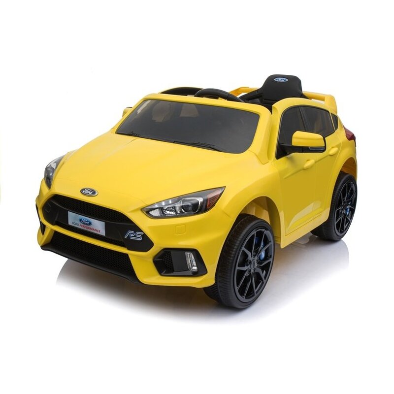 Ford Focus RS, ühekohaline elektriauto lastele, kollane