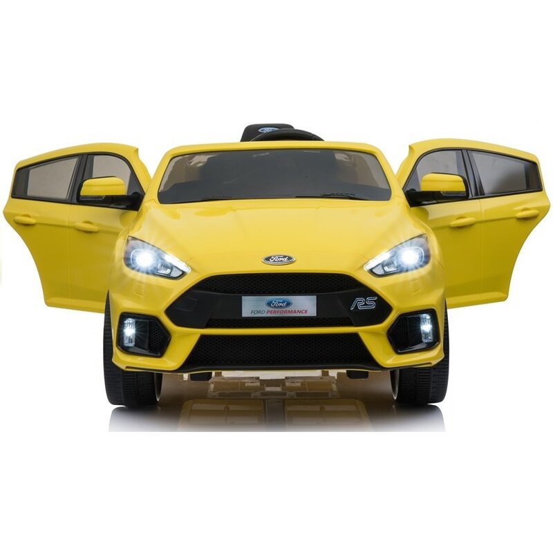 Ford Focus RS, ühekohaline elektriauto lastele, kollane