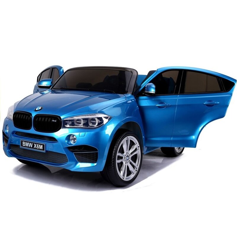 Ühekohaline laste elektriauto BMW X6M, sinine