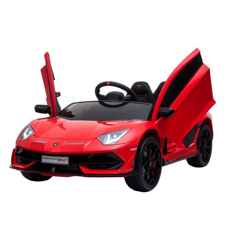 Kahekohaline laste elektriauto Lamborghini Aventador, punane