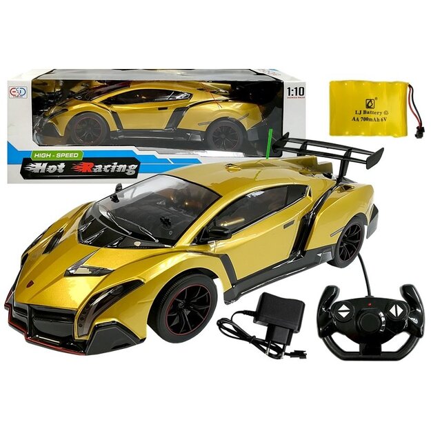 RC auto "High Speed" ​Hot Racing – „Lamborghini“ kuldne