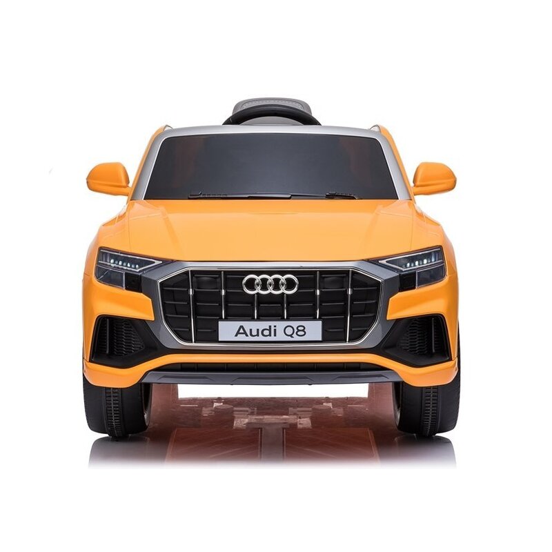 Laste ühekohaline elektriauto „Audi Q8“, kollane