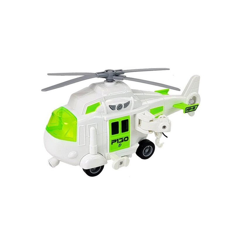 Mänguauto koos helikopteriga