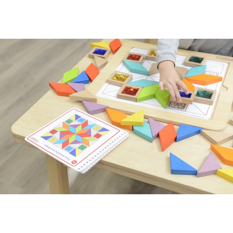 Puidust mosaiikpuzzle Tangram