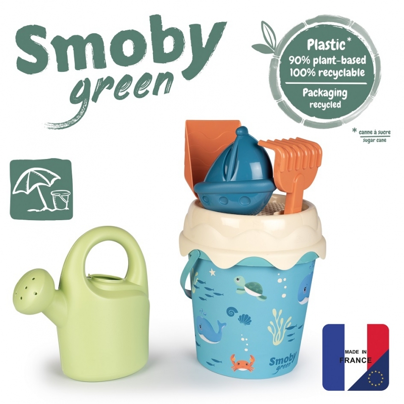 Smoby ämber koos liiva tarvikutega ja bioplastist kastekannuga