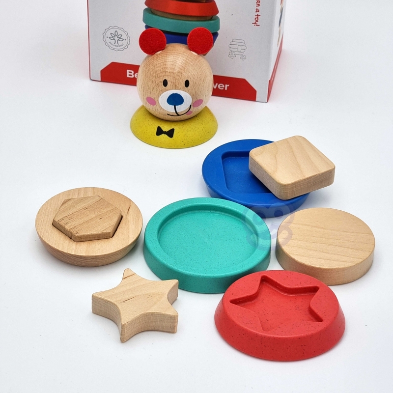 Puidust puzzle Tooky mänguasi - Teddy Bear