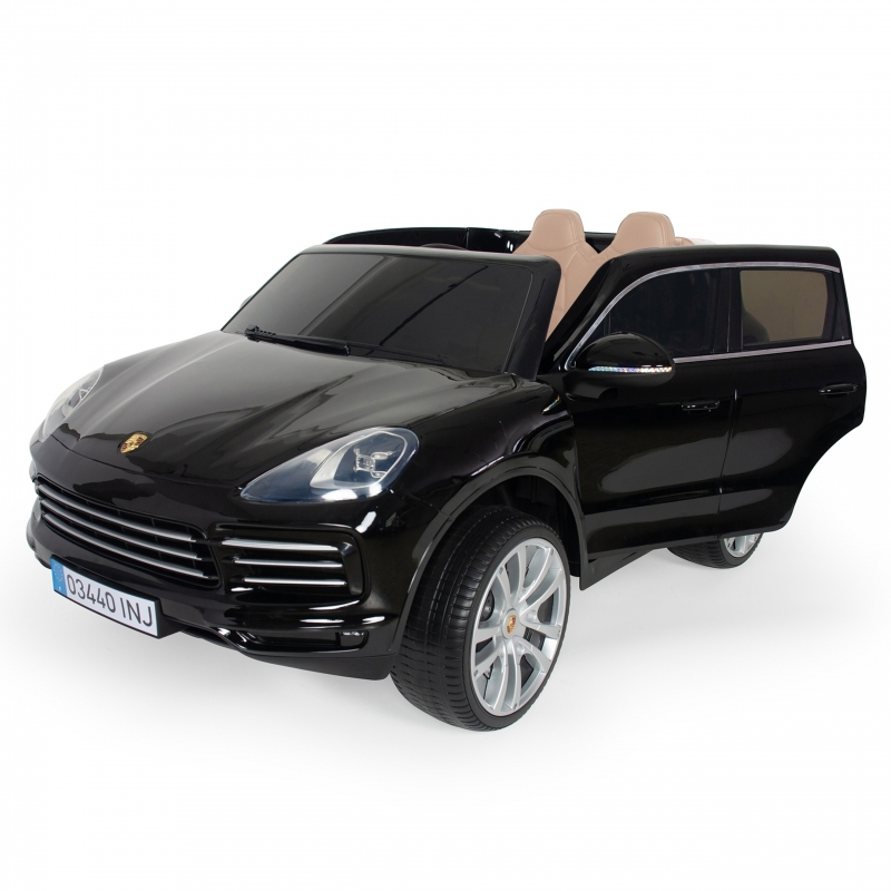 Laste kahekohaline elektriauto - Porsche Cayenne S, must