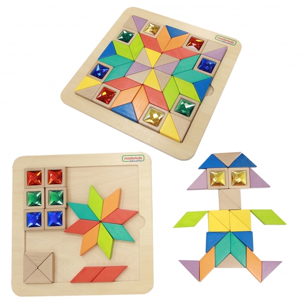 Puidust mosaiikpuzzle Tangram