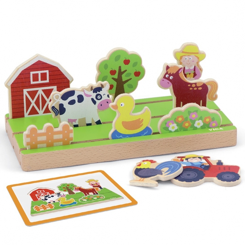 Puidust topeltpuzzle, 2in1