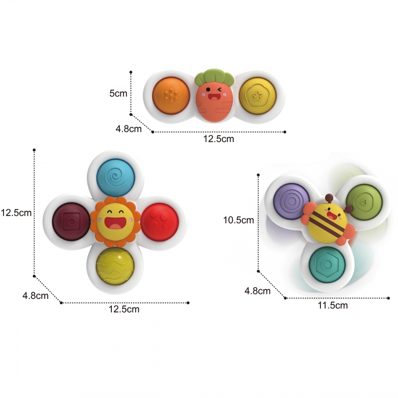 WOOPIE Spinner 3in1 sensoorne mänguasi