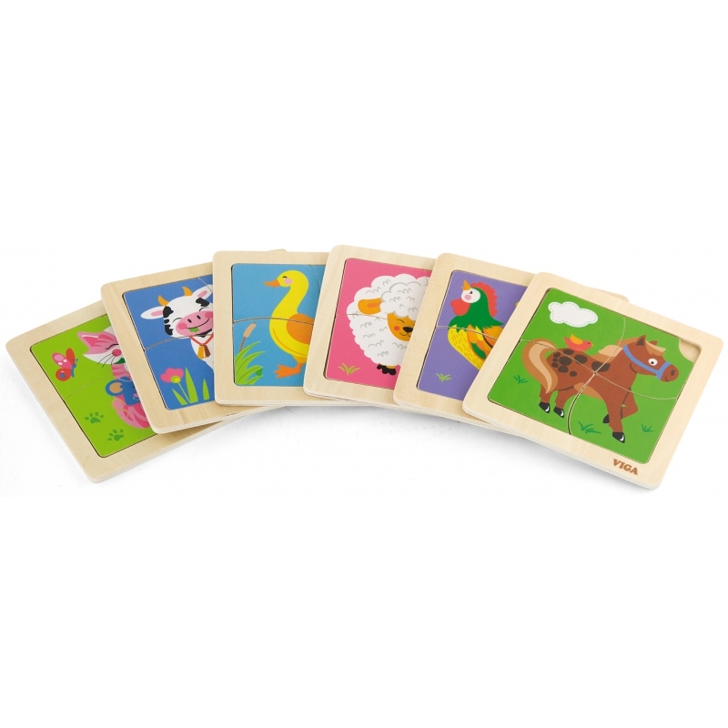 Puidust puzzle Viga, seepra