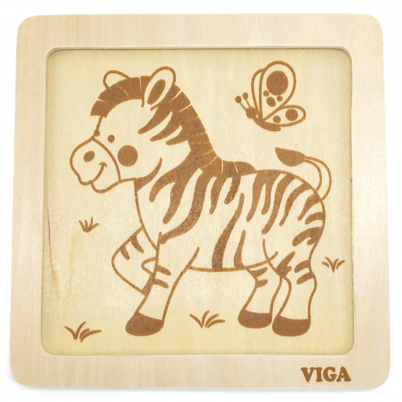 Puidust puzzle Viga, seepra