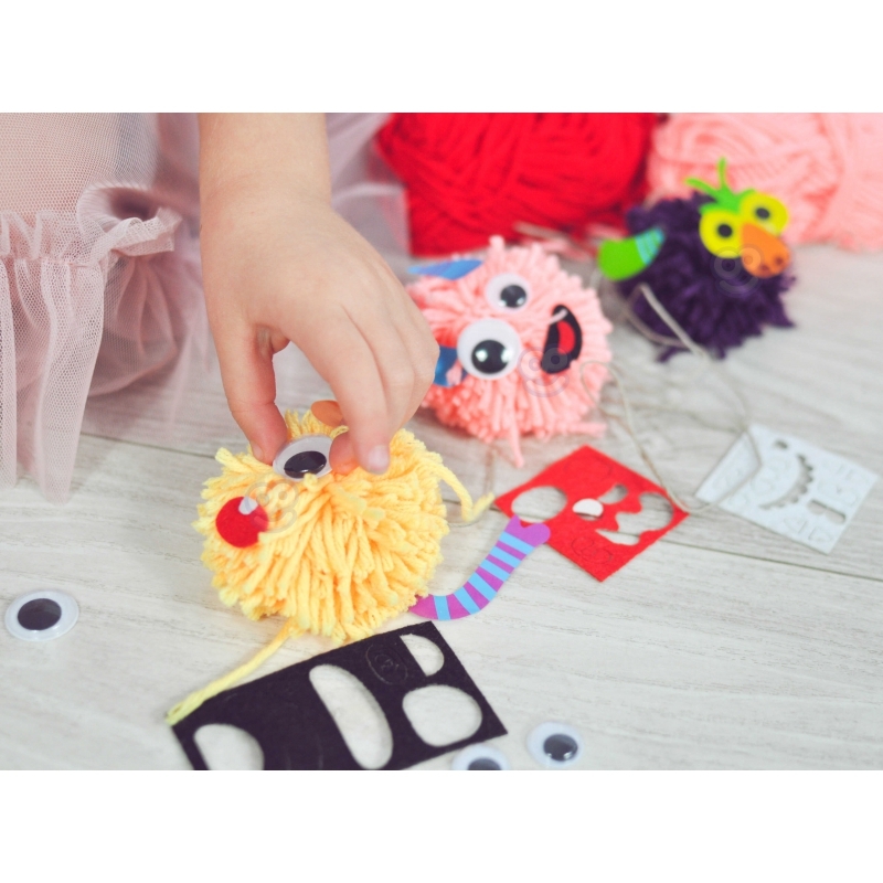 WOOPIE Monster Pom Monster ehituskomplekt