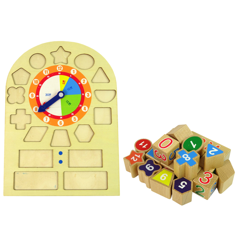 Puidust hariduslik puzzle - tunne aega