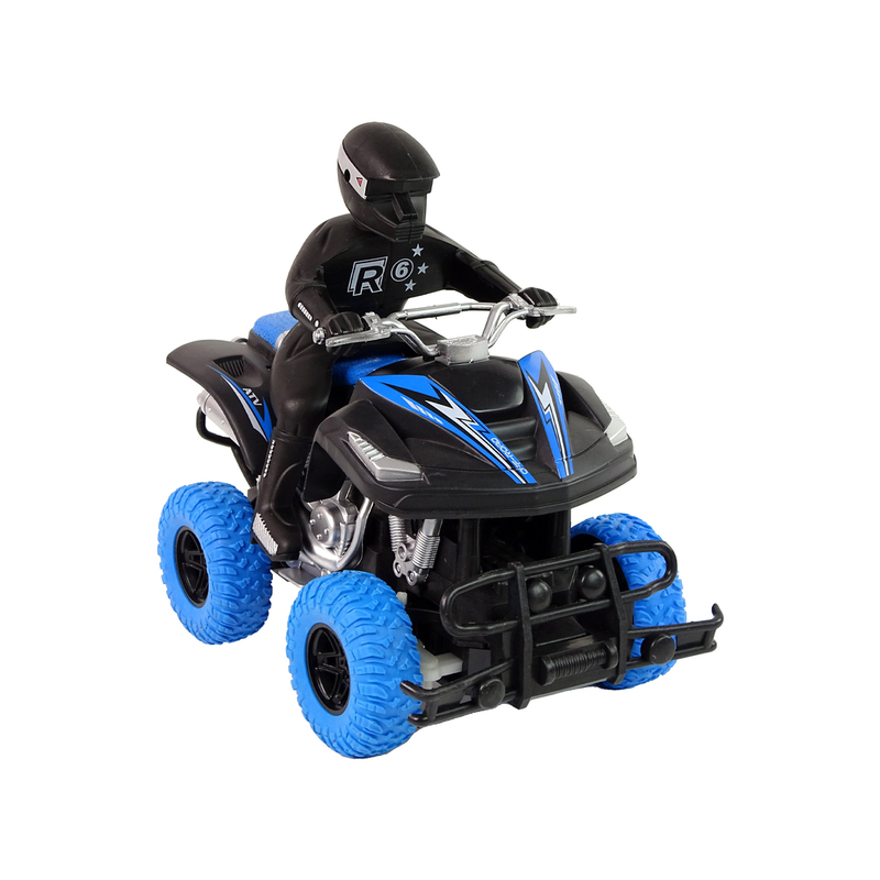 27 Mhz 1:18 patarei kaugjuhtimispuldiga quad bike, sinine