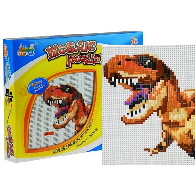 Suur mosaiik koos dinosaurusega