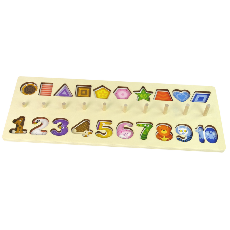 Puidust hariduslik puzzle 3in1