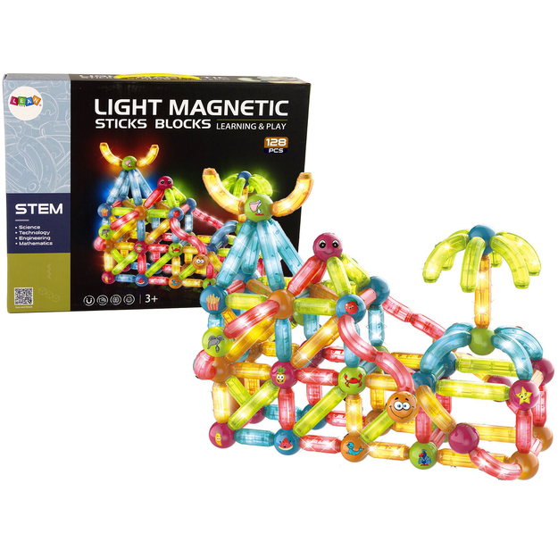 LIGHT MAGNETIC STICKS Magnetic Decks, 128 tk.