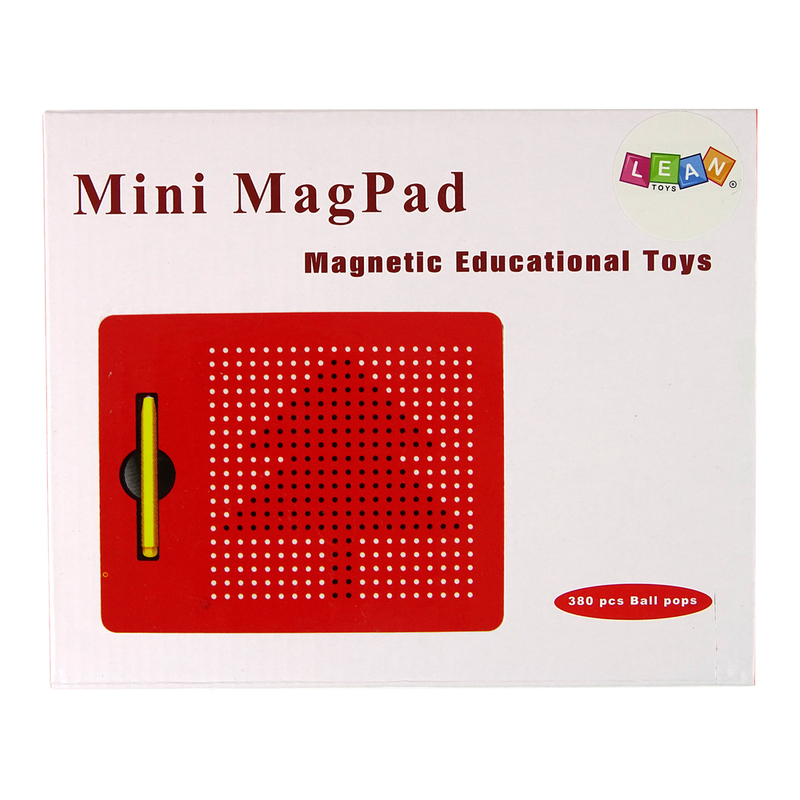 Mini MagPad magnetiline tahvel koos pallidega, punane