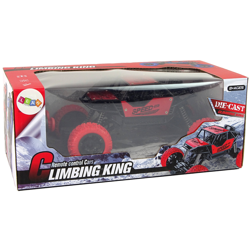 Limbing King kaugjuhtimisega R/C maastur 1:18, punane