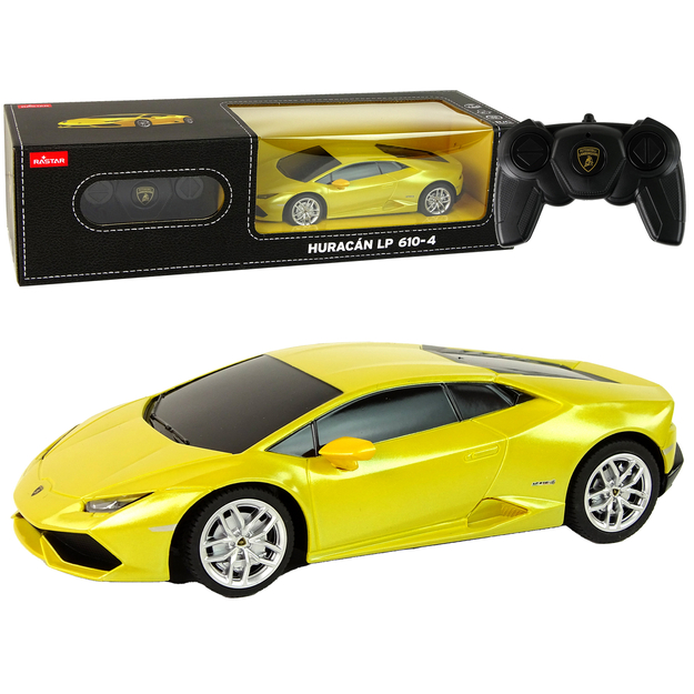 Lamborghini Huracan kaugjuhtimismasin, 1:24, kollane