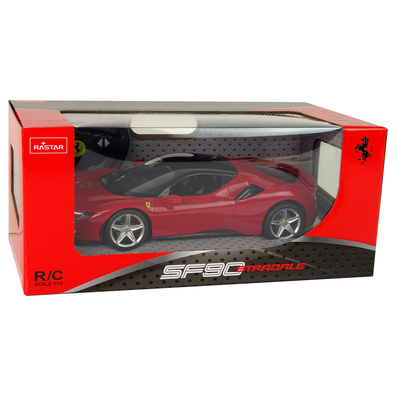 Ferrari SF90 puldiga auto, 1:14, punane