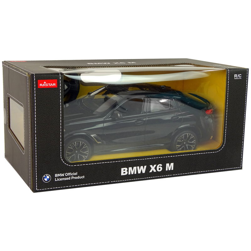 Bmw X6 M puldiga juhitav auto, 1:14, must