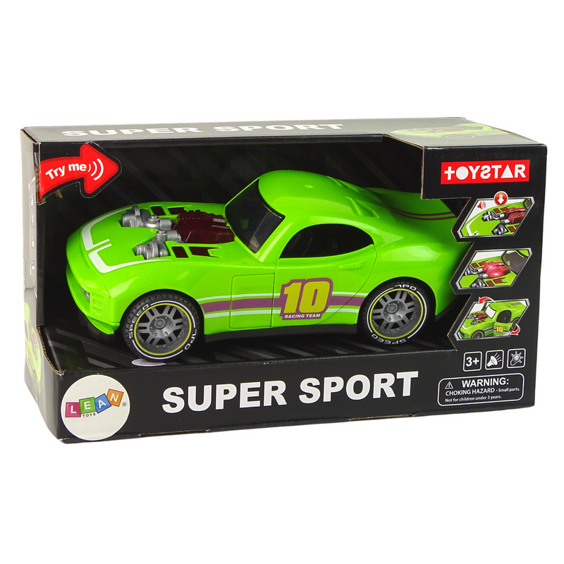 Mänguasja sportauto, 1:14, roheline