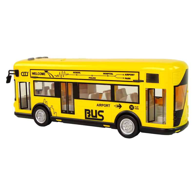 Mänguasja buss, 1:18, kollane