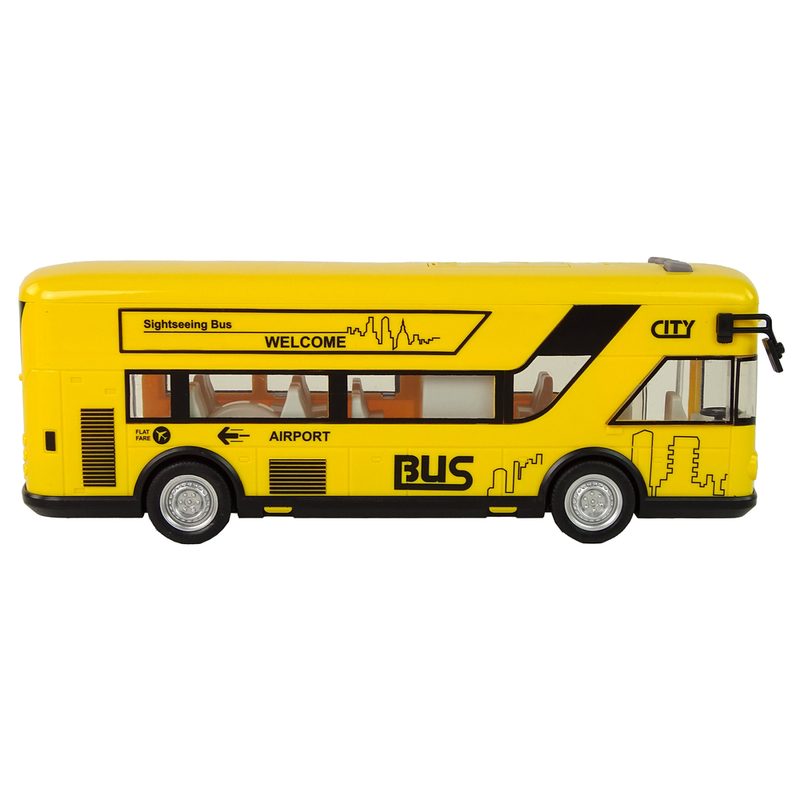 Mänguasja buss, 1:18, kollane