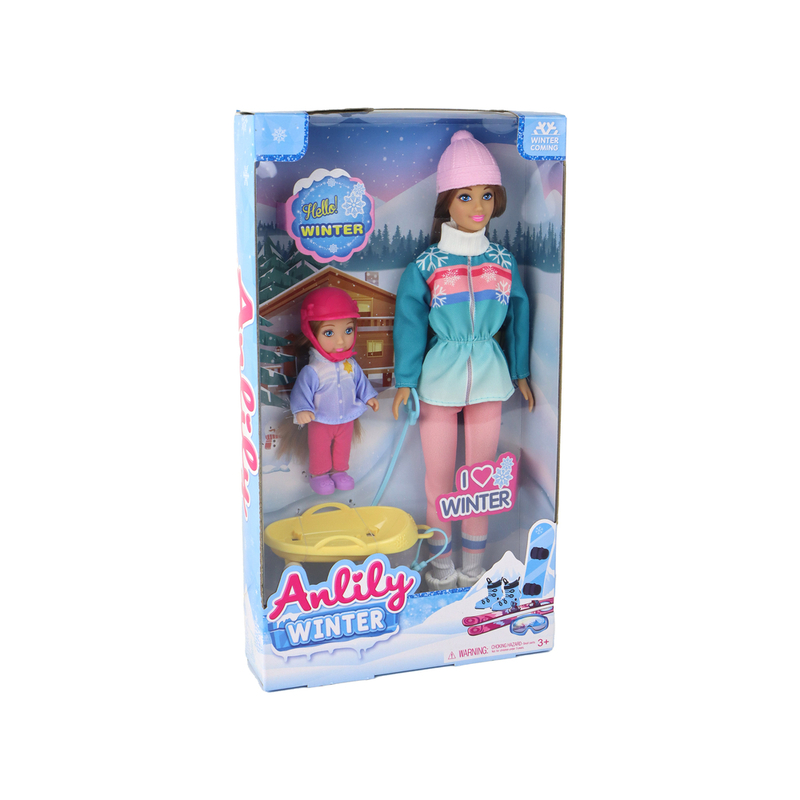 Anlily Sledding Doll Set