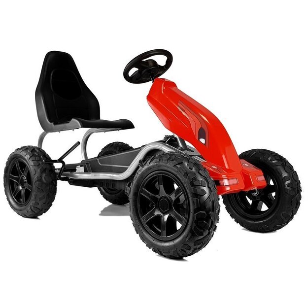 Pedaaliga gokart B012, punane