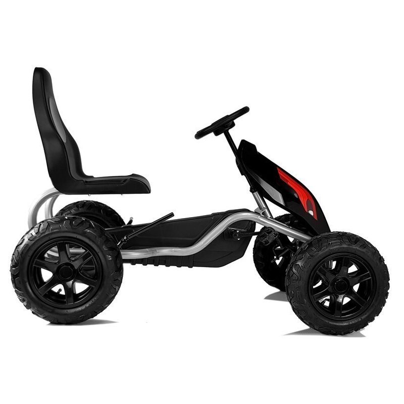 Pedaaliga gokart B012, must