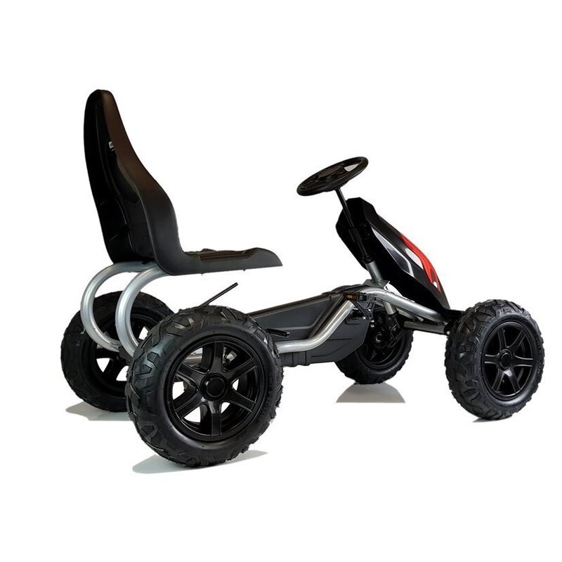 Pedaaliga gokart B012, must