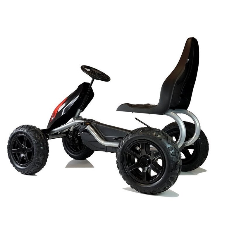 Pedaaliga gokart B012, must