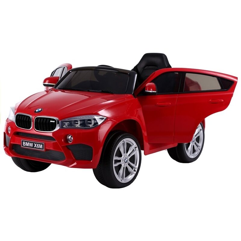 BMW X6, ühekohaline elektriauto lastele, punane