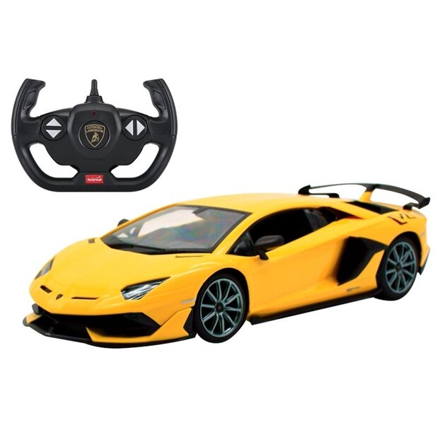 Kaugjuhitav Lamborghini Aventador Rastar, kollane