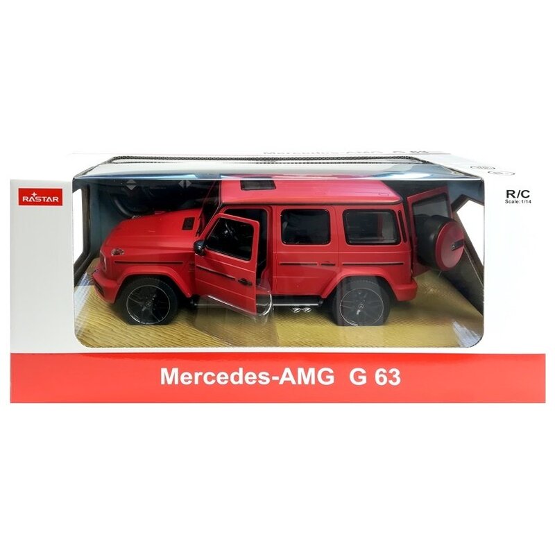 Kaugjuhitav Mercedes G63 Rastar, punane