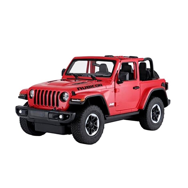 Kaugjuhitav Jeep Wrangler Rubicon, 1:14, punane