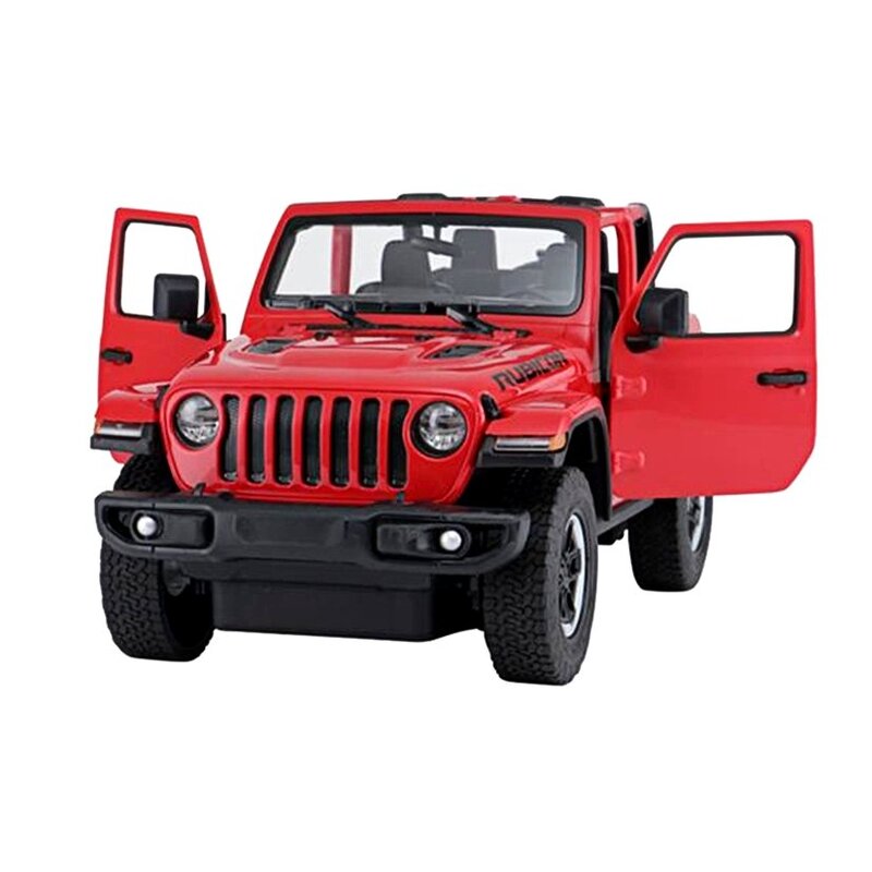 Kaugjuhitav Jeep Wrangler Rubicon, 1:14, punane