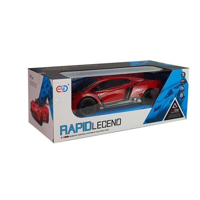 RapidLegend kaugjuhitav sportauto, punane