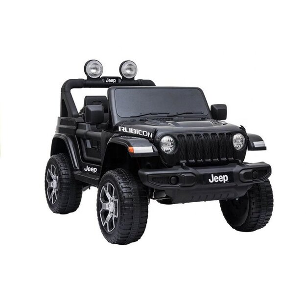 Jeep Wrangler Rubicon, ühekohaline elektriauto lastele, must