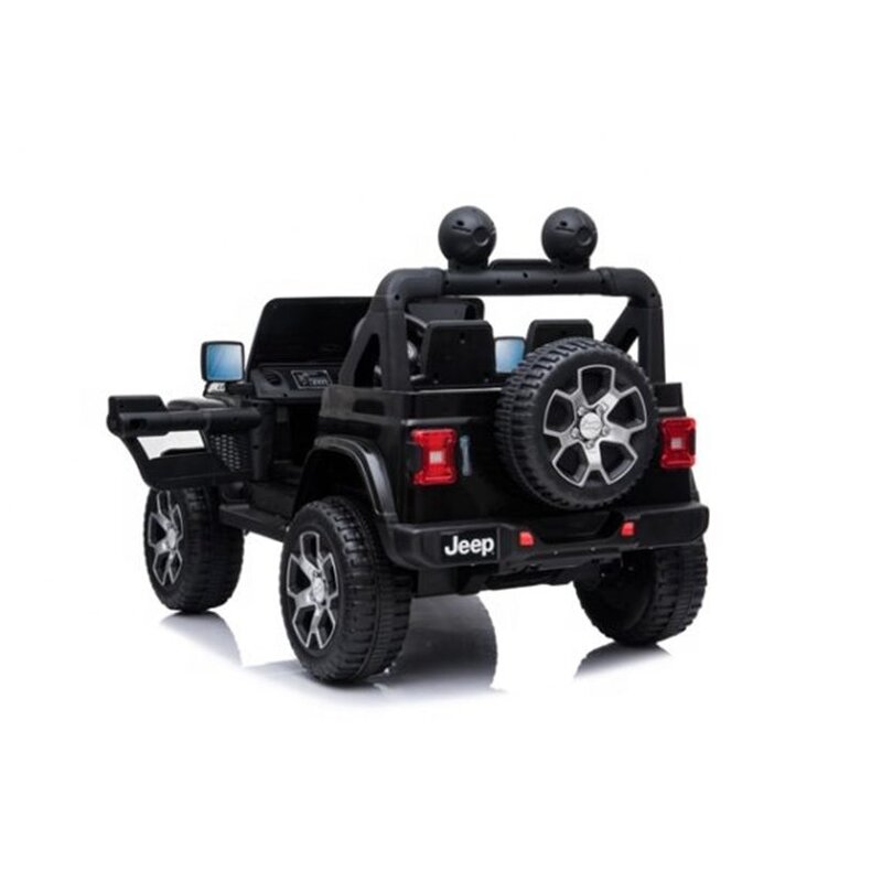 Jeep Wrangler Rubicon, ühekohaline elektriauto lastele, must