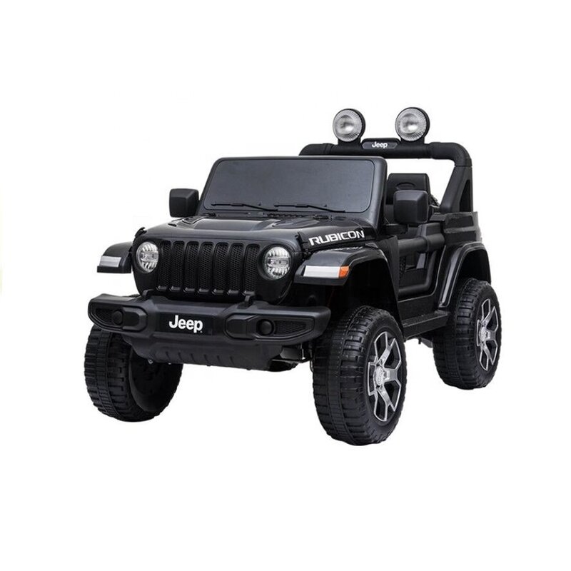 Jeep Wrangler Rubicon, ühekohaline elektriauto lastele, must